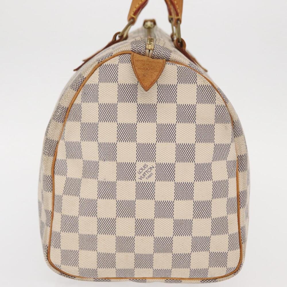 LOUIS VUITTON Damier Azur Speedy 30 Hand Bag N41533 LV Auth 158759 - Picture 4 of 16